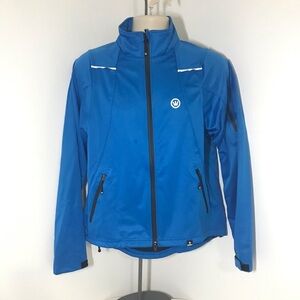 Canari Blue Cycling Biking Zip Up Jacket Med NWT